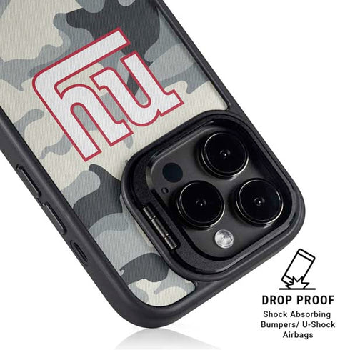 NFL New York Giants Camo iPhone 14 Pro Kickstand Case